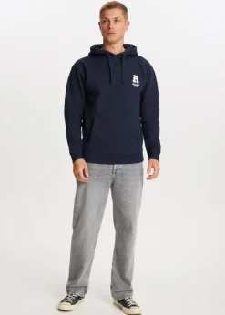Sweaters En Hoodies<The Sting Hoodie met indigo tekstprint donkerblauw