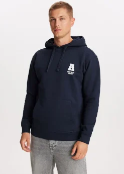 Sweaters En Hoodies<The Sting Hoodie met indigo tekstprint donkerblauw