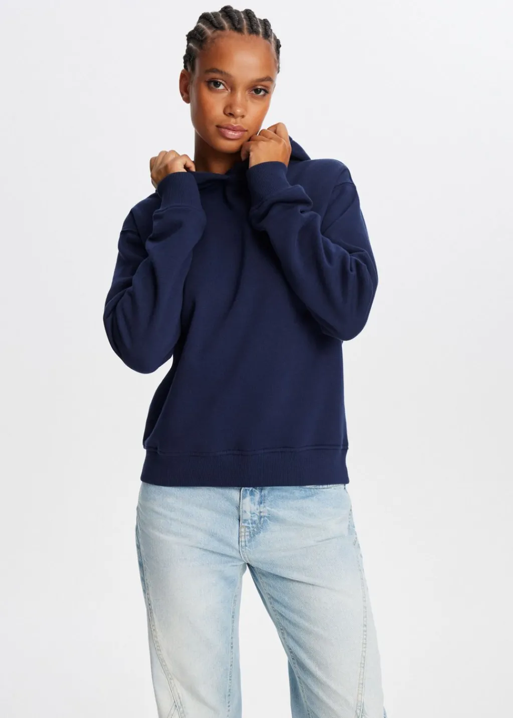 Sweaters En Hoodies<The Sting Hoodie met kanten detail donkerblauw
