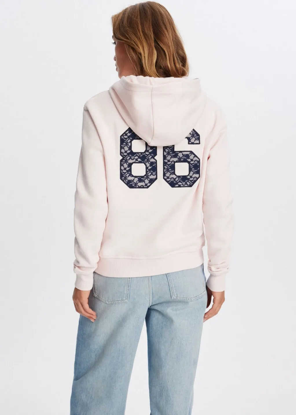 Sweaters En Hoodies<The Sting Hoodie met kanten detail lichtroze