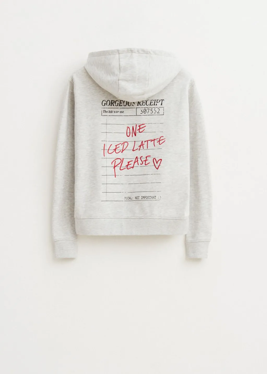 Sweaters En Hoodies<The Sting Hoodie met koffieprint grijs, licht melee