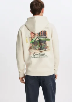 Sweaters En Hoodies<The Sting Hoodie met print café ecru