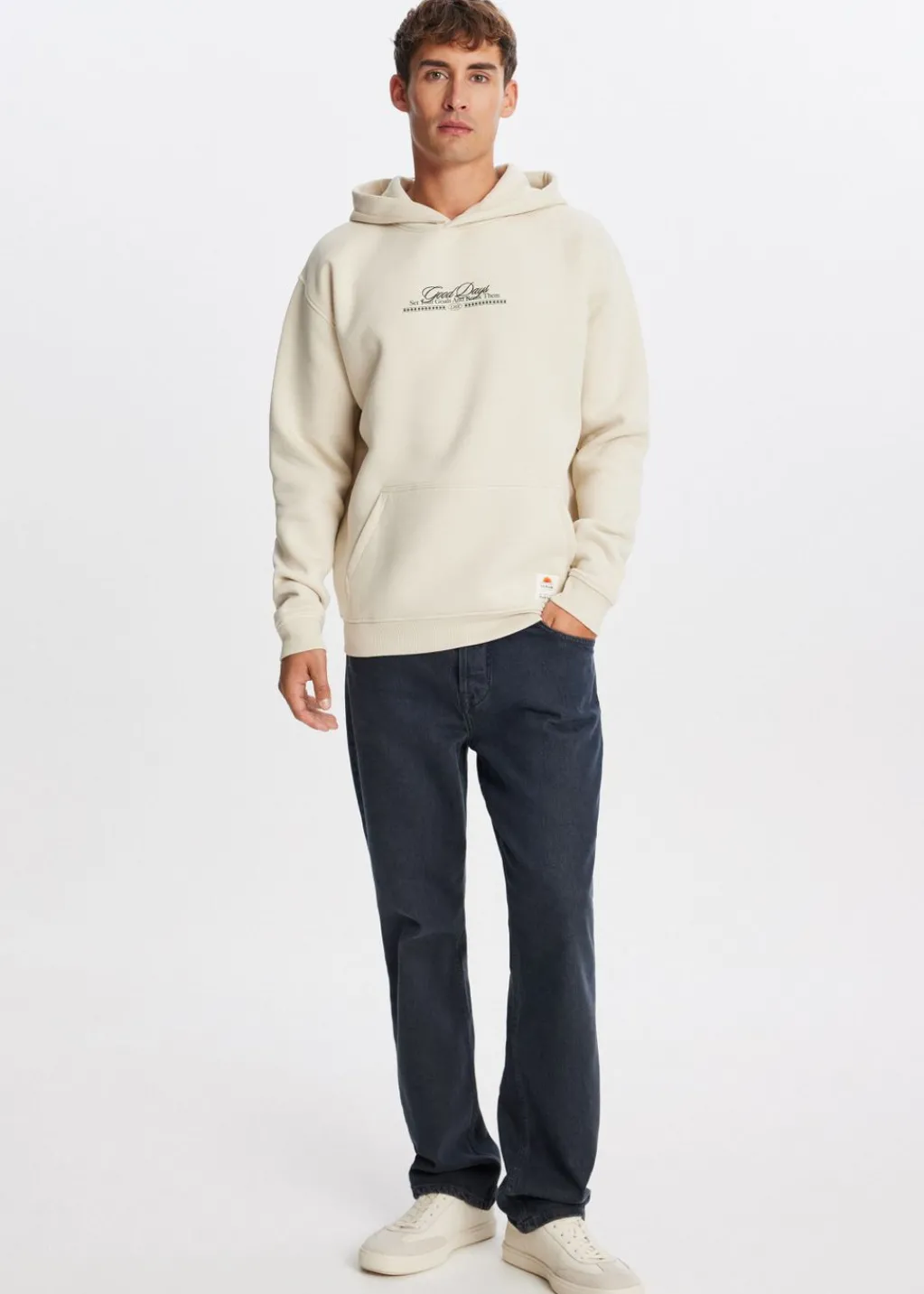 Sweaters En Hoodies<The Sting Hoodie met print café ecru