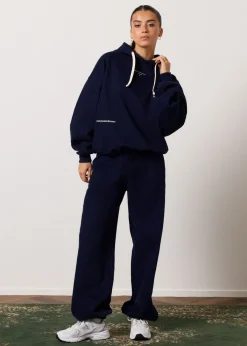 Sweaters En Hoodies<The Sting Hoodie met tekstprint donkerblauw