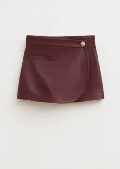 Skorts<The Sting Imitatieleren skort bordeaux
