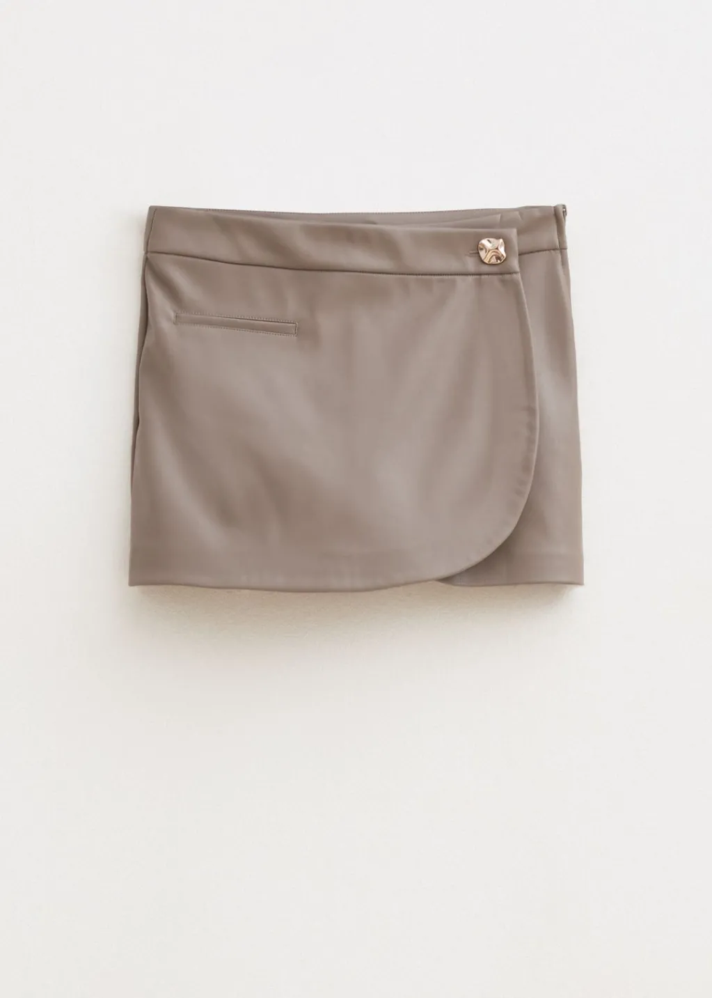 Skorts<The Sting Imitatieleren skort taupe