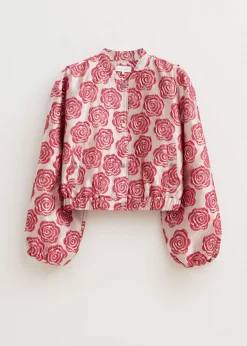 Jassen<The Sting Jacquard bomberjack rose, donker