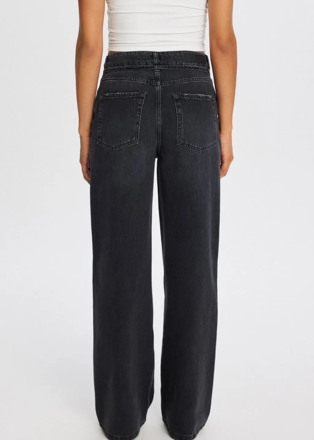 Jeans<The Sting Jeans met riem zwart, used middle