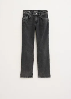 Jeans<The Sting Jeans met sterren achterzakken zwart, used dark