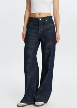 Jeans<The Sting Jeans met strepen blauw rinsed