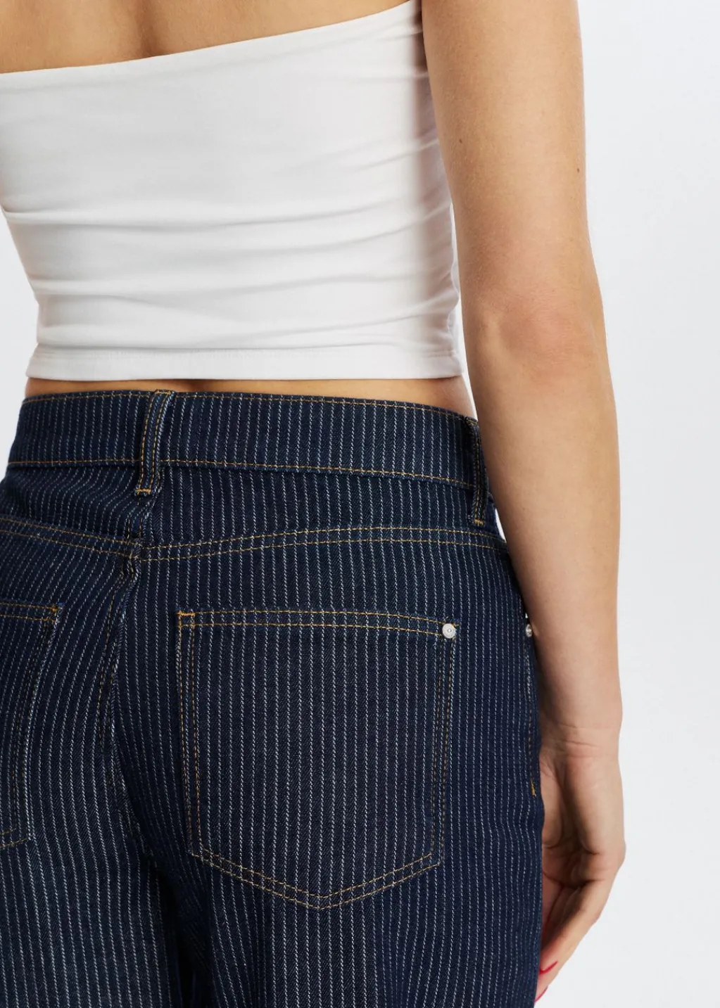 Jeans<The Sting Jeans met strepen blauw rinsed