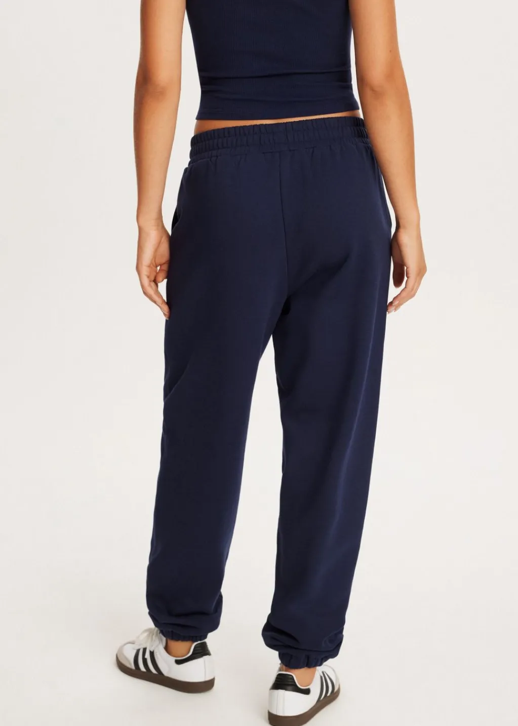 Basics|Broeken<The Sting Joggingbroek met trekkoord donkerblauw