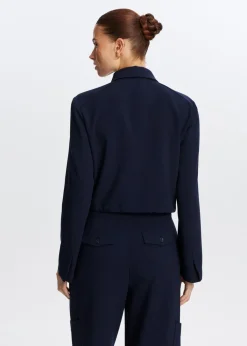 Jassen<The Sting Kort jasje met klepzakken donkerblauw