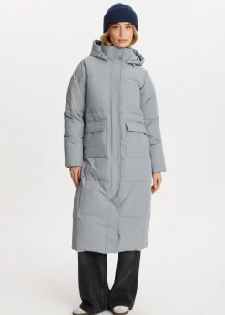 Jassen<The Sting Lange puffer jacket grijs