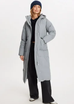 Jassen<The Sting Lange puffer jacket grijs
