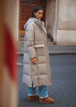 Jassen<The Sting Lange puffer jacket taupe