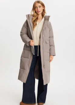 Jassen<The Sting Lange puffer jacket taupe