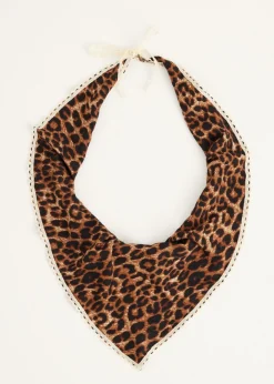 Sjaals<The Sting Leopard sjaal meerkleurig
