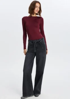 Tops<The Sting Longsleeve body bordeaux