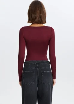 Tops<The Sting Longsleeve body bordeaux