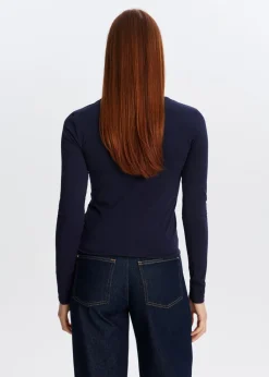T-Shirts<The Sting Longsleeve met gespdetail donkerblauw