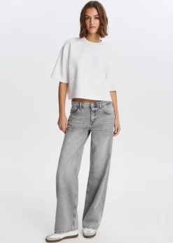 Jeans<The Sting Loose fit jeans grijs, used middle