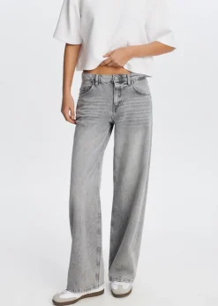 Jeans<The Sting Loose fit jeans grijs, used middle