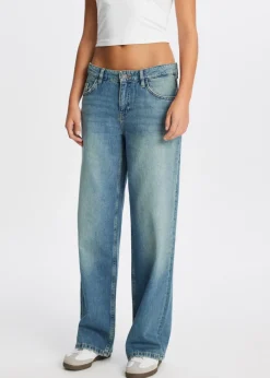 Jeans<The Sting Loose fit jeans blauw, used middle