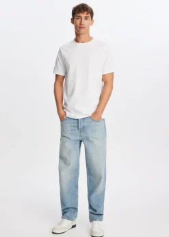 Jeans<The Sting Loose fit jeans blauw, used middle