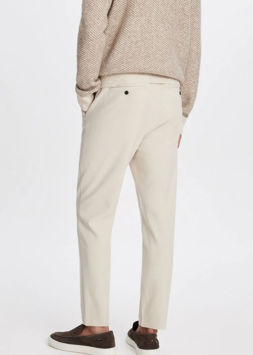 Broeken<The Sting Melange broek zand gemêleerd