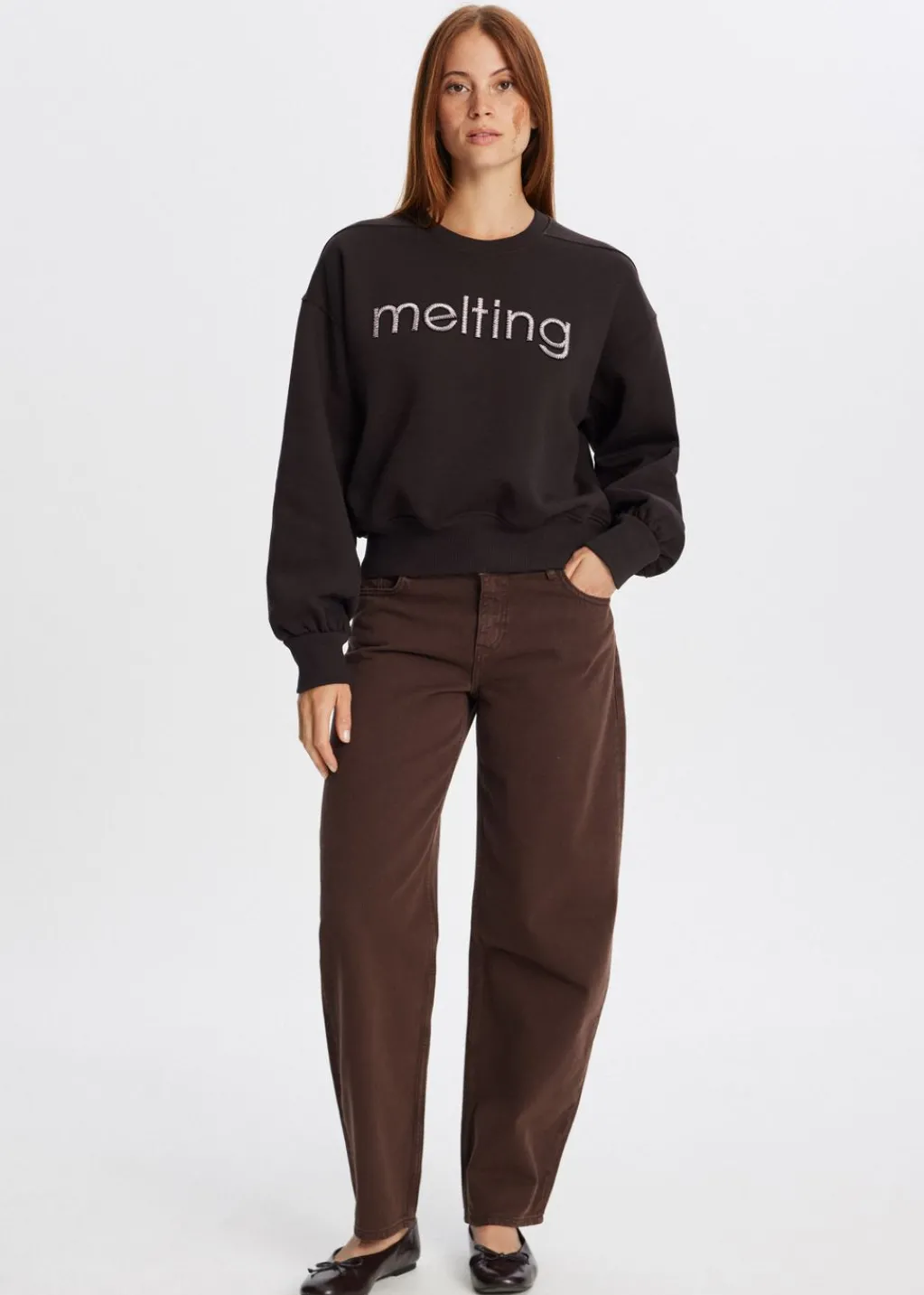 Sweaters En Hoodies<The Sting Melting sweater donkerbruin