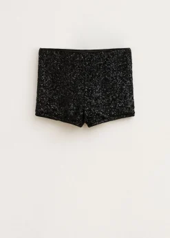 Shorts<The Sting Mini short met pailletten zwart