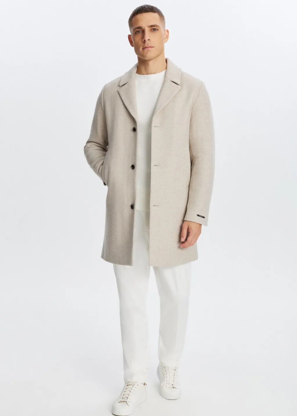 Jassen<The Sting Overcoat lichtzand