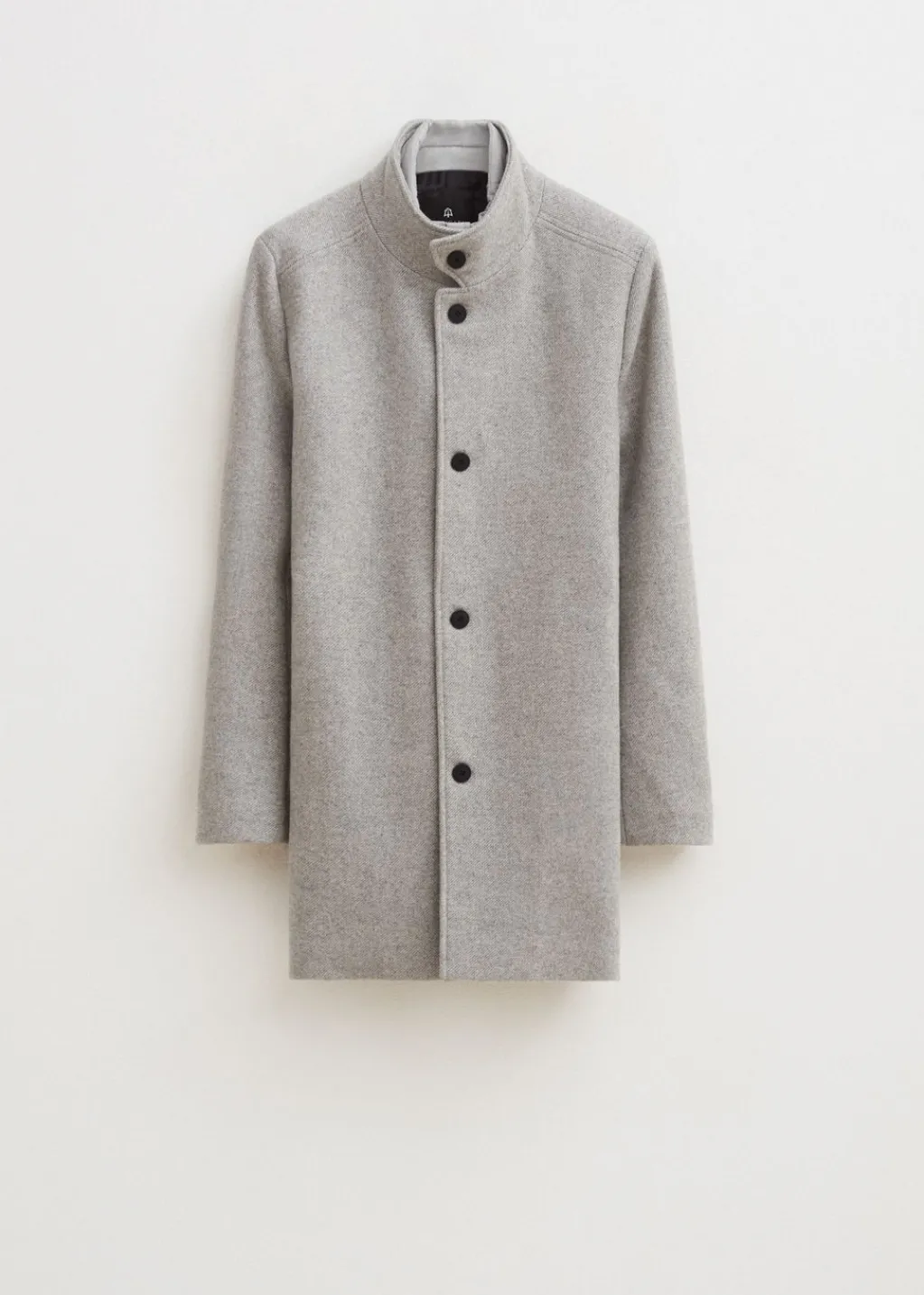 Jassen<The Sting Overcoat met logo grijs gemêleerd