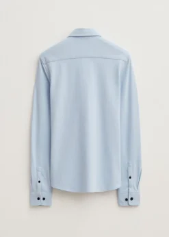 Overhemden<The Sting Overhemd piqué stretch blauw, licht melee