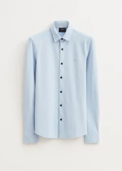 Overhemden<The Sting Overhemd piqué stretch blauw, licht melee