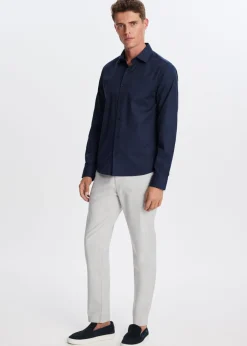 Overhemden<The Sting Overhemd van twill kwaliteit donkerblauw