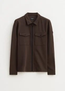 Overshirts<The Sting Overshirt met ritssluiting deepmocca