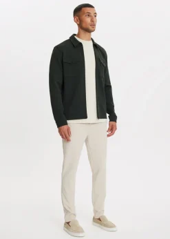 Overshirts<The Sting Overshirt met ritssluiting groen, grijs