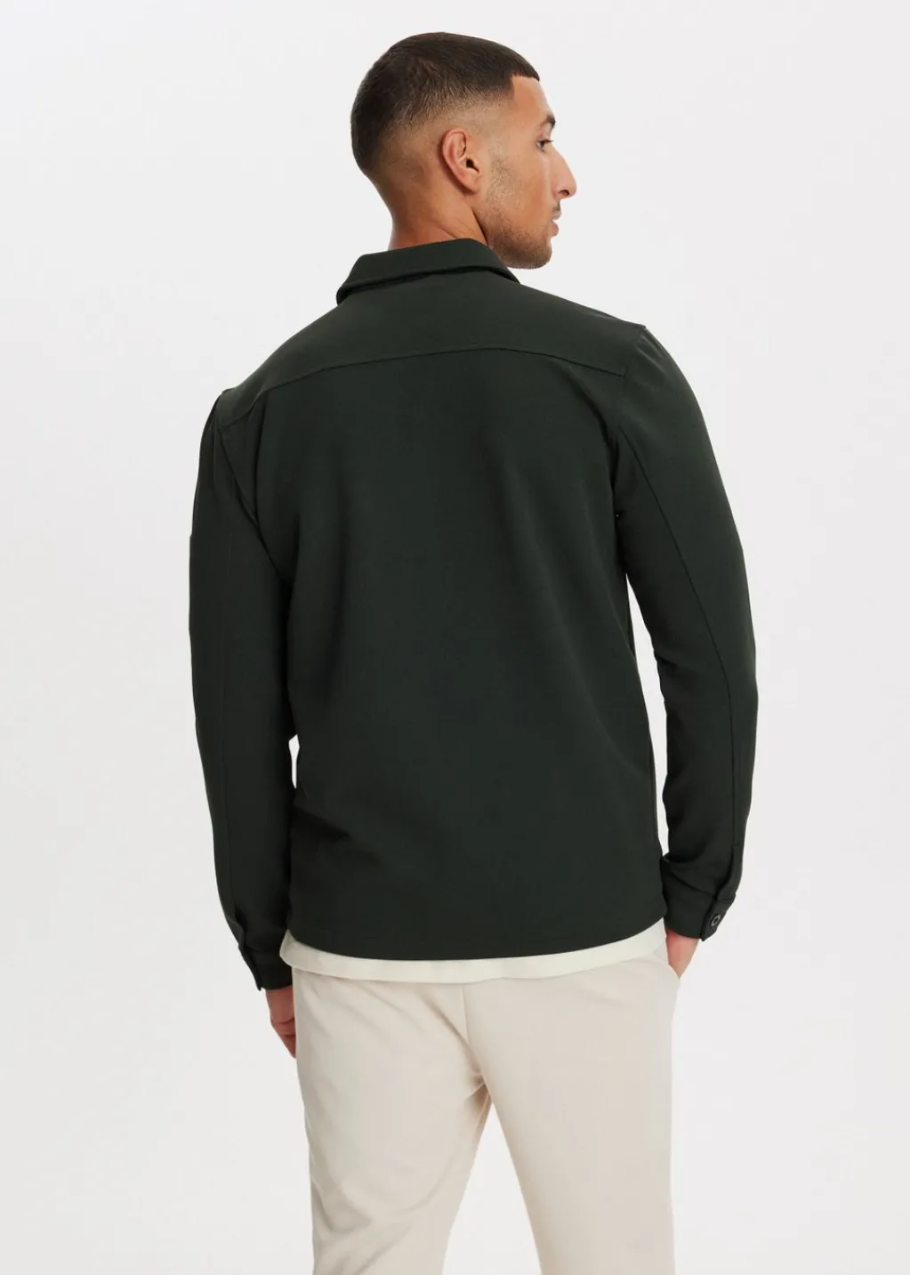Overshirts<The Sting Overshirt met ritssluiting groen, grijs