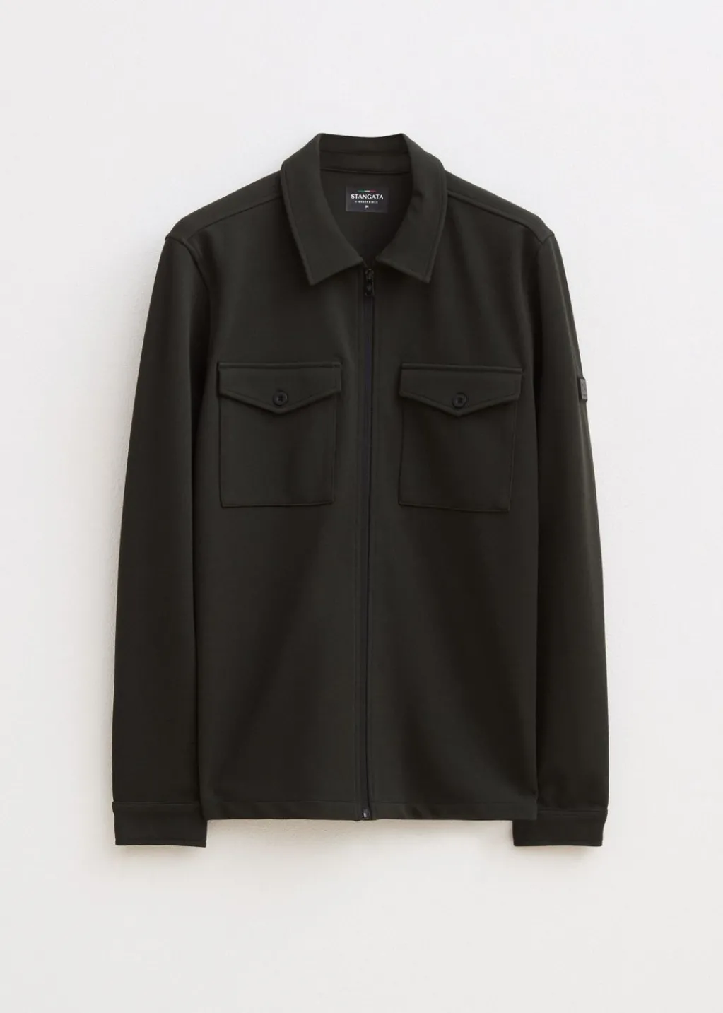 Overshirts<The Sting Overshirt met ritssluiting groen, grijs