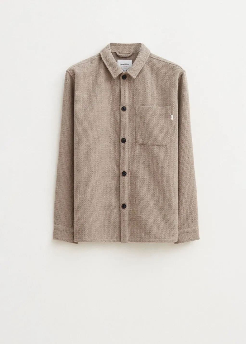 Overshirts<The Sting Overshirt met structuur lichtbruin