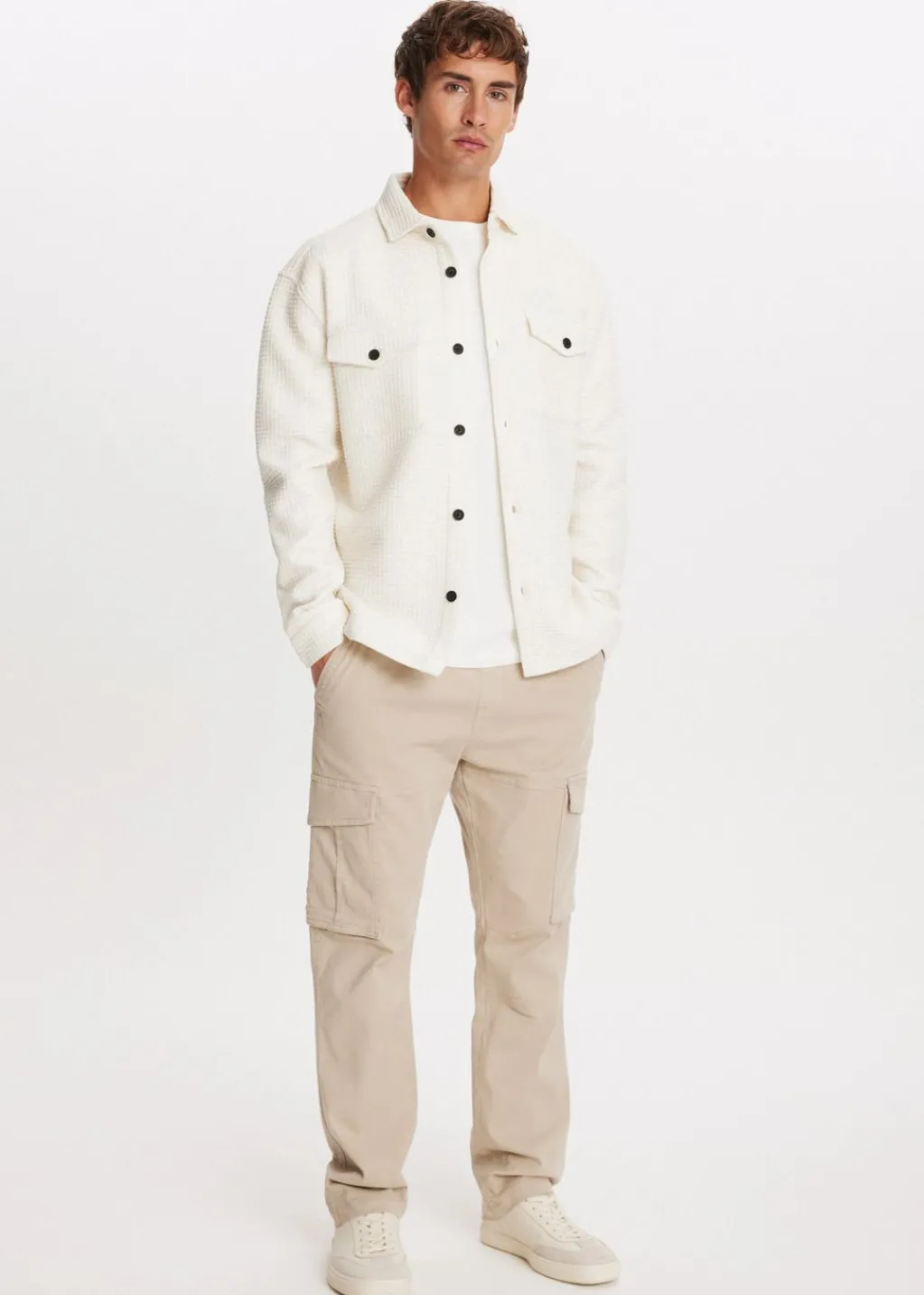 Overshirts<The Sting Overshirt met wafelstructuur ecru, melee