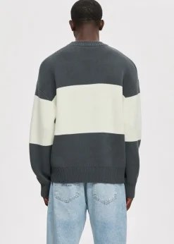 Truien En Vesten<The Sting Oversized colorblok trui donkergroen