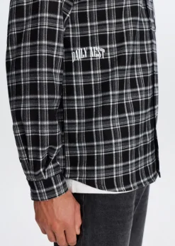 Overshirts<The Sting Oversized geruit overshirt zwart