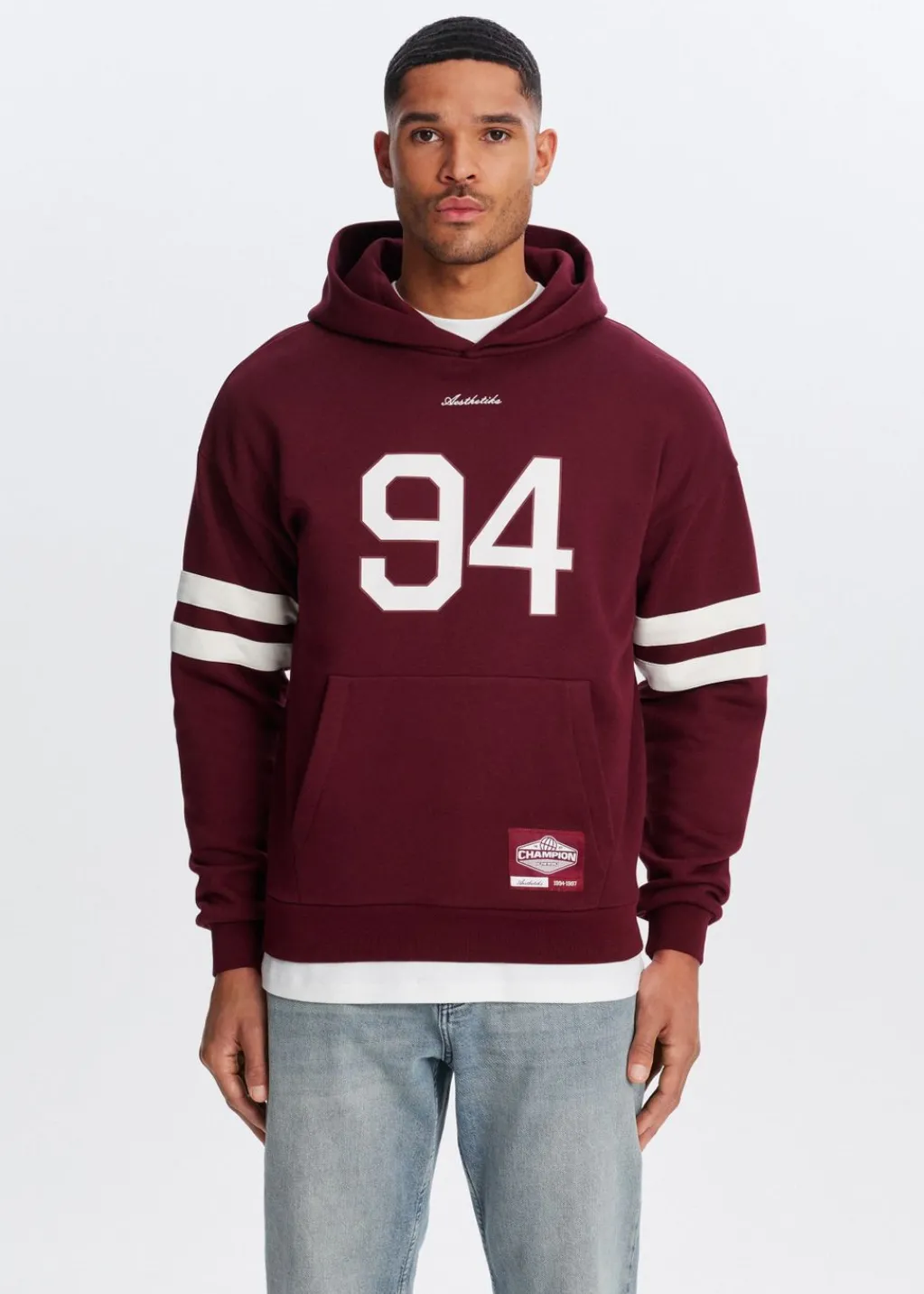 Sweaters En Hoodies<The Sting Oversized sport hoodie bordeaux