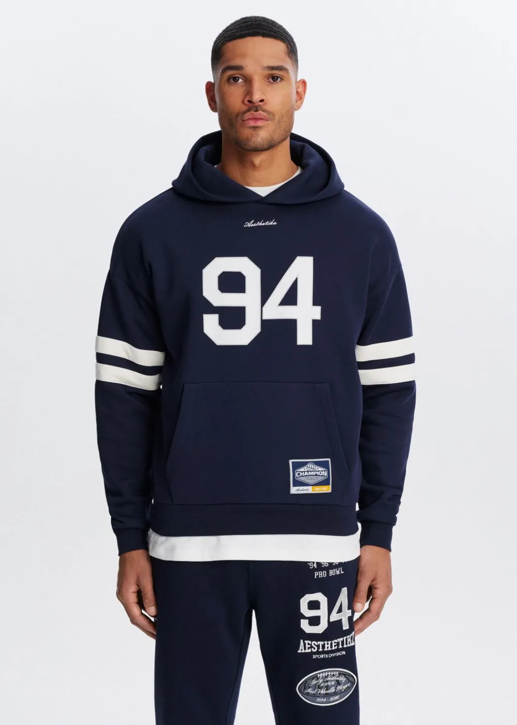 Sweaters En Hoodies<The Sting Oversized sport hoodie donkerblauw