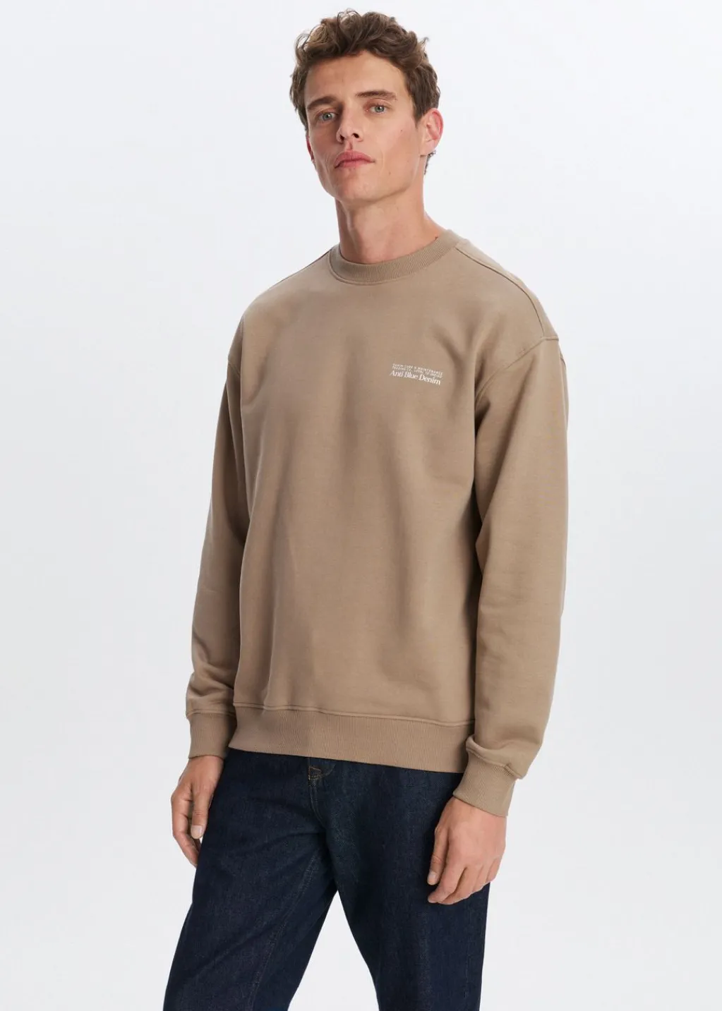 Sweaters En Hoodies<The Sting Oversized sweater met logo lichtbruin