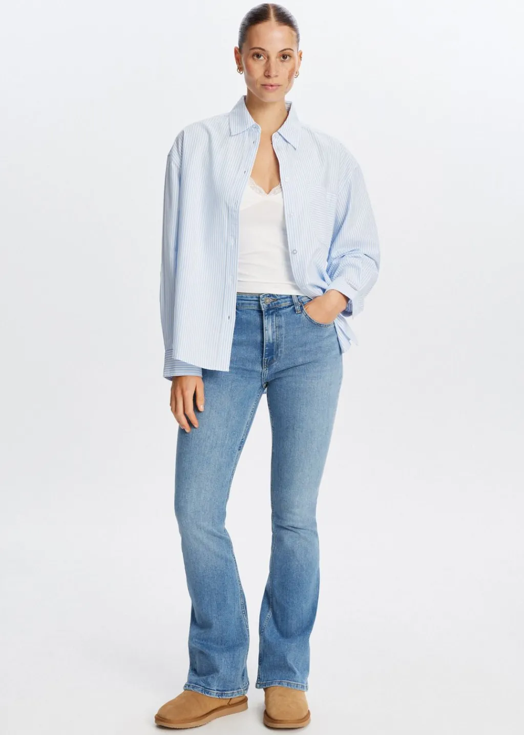 Blouses<The Sting Oxford blouse lichtblauw
