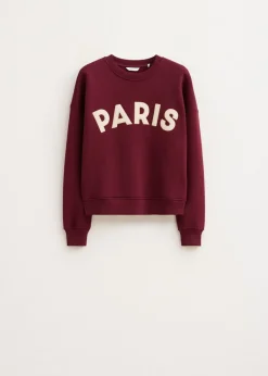 Sweaters En Hoodies<The Sting Paris geborduurde sweater bordeaux